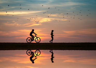 vélo et course à la mer